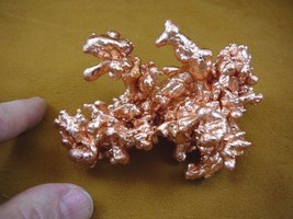 (R600-500) 4&quot; solid Copper free form KEWEENAW element metal Michigan sculpture - £125.58 GBP