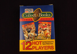 NFL Pro Set Collect A Books ~ 1990 Series 1 ~ 12 Player Books ~ Factory Sealed - £3.79 GBP