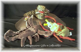 TY Beanie Babies STINGER~SCURRY~SNAKE the Zodiac~TY BEANIE B - £11.55 GBP