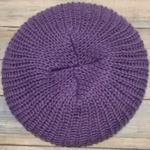 Home-Made Women&#39;s Purple Beret ~ Hat ~ 11&quot; Diameter ~ Elastic Band/OSFM - $35.00