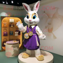 Rabbit mascot costume character dressed with a Sheath Dress and Coin purses - $1,289.00