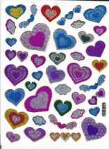 A383 Heart Love Kids Kindergarten Sticker Decal Size 13x10 cm / 5x4 inch Glitter - £1.98 GBP