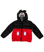 Disney Mickey Mouse Costume Puffy Kids Jacket Red - £12.74 GBP