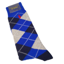 Polo Ralph Lauren Men&#39;s Cotton Argyle Dress Socks Royal Blue Size 10-13 - £14.09 GBP