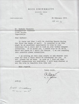 1975 Letter signed A. J. Dessler Physic Science Rice University Physic Chapman - £7.32 GBP