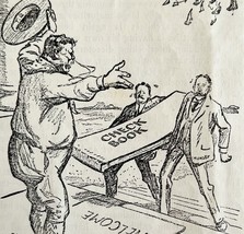 1914 Roosevelt Ready for Campaign R Kirby Political Cartoon WW1 Teddy Ch... - $24.99