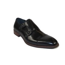 Men's Shoes STEVE MADDEN Leather upper Double Buckle Cap Toe Teon Black image 11