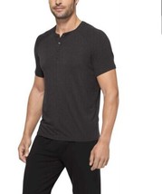 NWT Tommy John Loungewear Henley Men’s Grey Short Sleeve Top 3 Buttons S... - $34.99