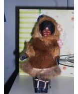 old Carlson ESKIMO Inuit North American Doll Genuine Fur + Rolling Eyes ... - $570.01 MXN