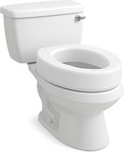 Carex Toilet Seat Riser Elongated Raised Toilet Seat Adds 3.5 inches to ... - $28.50