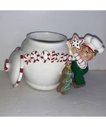 Yankee Candle Christmas Cookie Jar With Elf Votive Candle Holder - £10.07 GBP