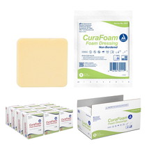 Dynarex CuraFoam Foam Dressings Sterile Non-Adherent Hydrocolloid Pads 1... - $61.62+