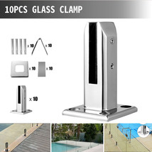 Glass Railing Clamp Spigots Post Balustrade Pool Fence Clip Floor Stair ... - $196.99