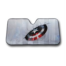 Captain America Car Shield Sunshade White - £26.08 GBP