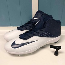 NEW Mens Nike Zoom Code Elite 3/4 TD Football Cleats sz 17 Navy White 60... - £64.61 GBP