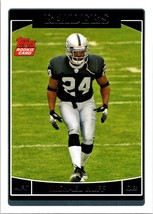 2006 Topps Michael Huff Oakland Raiders Rookie RC Texas Longhorns - $1.77