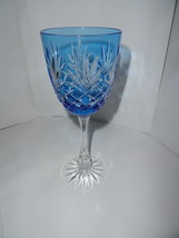   Faberge Odessa Sky Blue Hock Crystal Wine Glass - $225.00