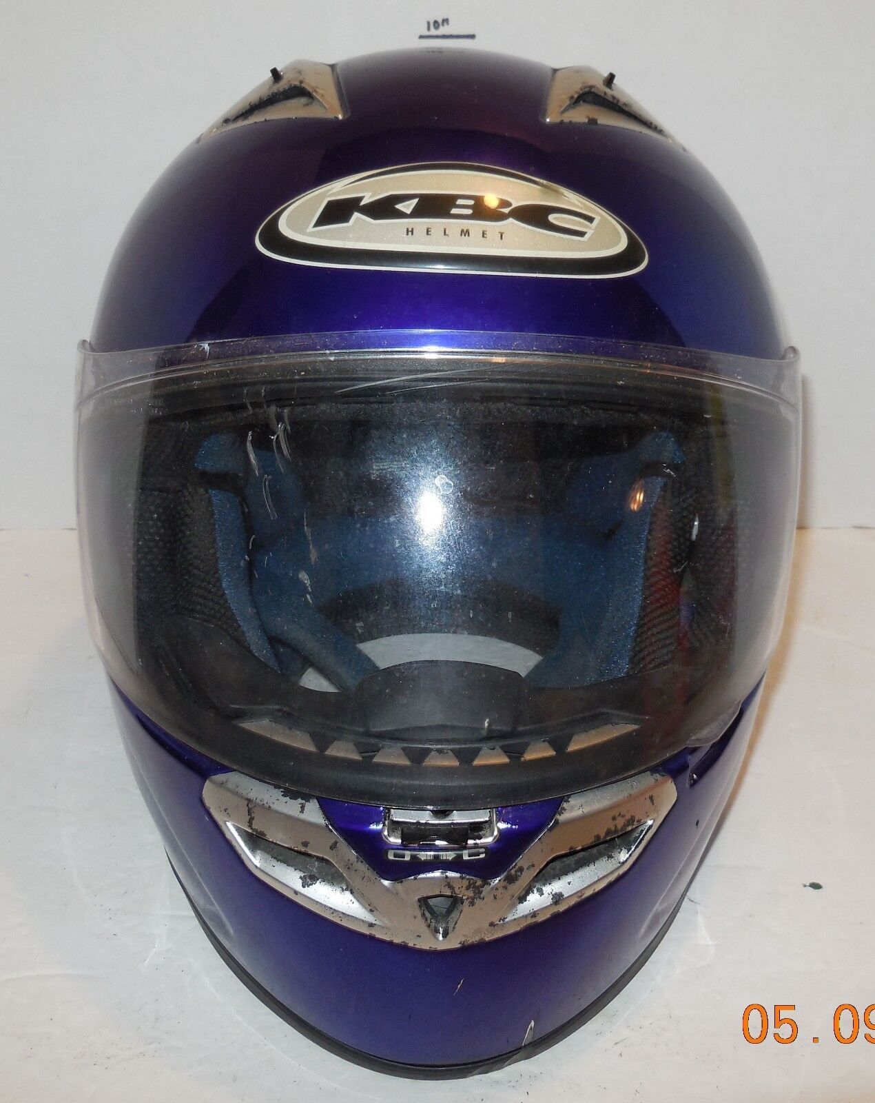 Primary image for KBC VR2  Motorcycle Helmet Blue Sz XL (61-62cm) Snell DOT Approved
