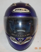 KBC VR2  Motorcycle Helmet Blue Sz XL (61-62cm) Snell DOT Approved - £56.00 GBP