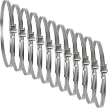 6&quot; Inch Ducting Clamp - 10 Pieces Of Adjustable Stainless Steel Duct, Pa... - $33.99