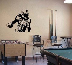 Football Player Running Back (b) Vinyl Wall Sticker Decal 35&quot;h x 45&quot;w - $45.00