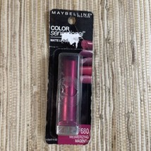 Maybelline New York 680 Mesmerizing Magenta Color Sensational Matte Lips... - $12.86