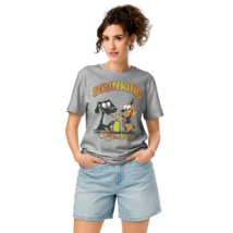 Unisex Organic Mid-Light T-Shirt – &quot;Drinking&quot; (Heather Grey) - $49.99