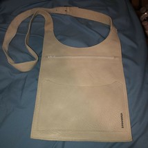 Shooshka Womens Leather Crossbody Bag Adjustable Strap Off White - £11.67 GBP