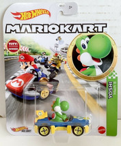 NEW Mattel GLP39 Hot Wheels Mario Kart 1:64 YOSHI Mach 8 Kart Diecast Car - £11.22 GBP