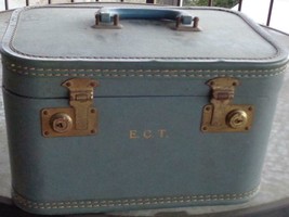 Vintage Hard Case Overnight Bag – Monogrammed Ect – Gdc – Great Vintage Case - £55.37 GBP