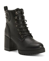 New Aerosoles Black Leather Combat Boots Size 8.5 M $180 - £59.39 GBP