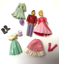 Disney Cinderella &amp; Prince Charming Mini 4&quot; Doll Set of 13 Figure Set - $4.95