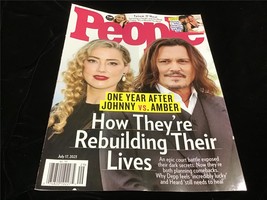 People Magazine July 17, 2023 One Year Later: Johnny &amp; Amber, Rebuilding Lives - £7.97 GBP