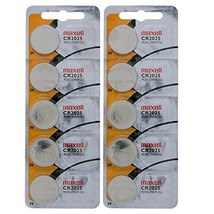 CR 2025 Maxell Lithium Coin Cell Battery 10 Pack - £5.79 GBP