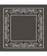 GRAY Open Center Paisley BANDANA Head Face Wrap Mask Neck Scarf Cover SC... - $12.52 CAD