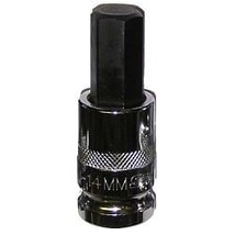 VIM Tools 14 mm Hex Bit, Chrome 1/2 Inch Square Drive Bit Holder - $751.66 MXN