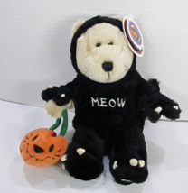 Starbucks Halloween  Bearista Bear in Black Cat Suit Vintage 2002 w/Tags - £10.85 GBP