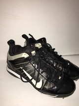 Nike Diamond Elite Metal Baseball Cleats 467983-011 Black Size 8.5 FAST SHIPPING - $34.53