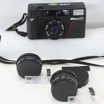 Nikon L35 AF Pikaichi 35mm Point & Shoot Film Camera Telephoto Wide Angle Lens - $421.40