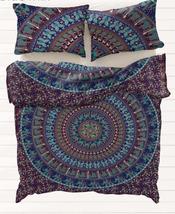 Traditional Jaipur Bohemian Indian Mandala Duvet Cover Queen/Twin Size, Cotton T - £33.99 GBP