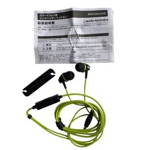 Audio Technica ATH-CK313iS In-ear HEADPHONES with mic For smartphones-Green - $12.86