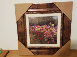 Beautiful &quot;Cosmos Garden II&quot; Framed Painted On Board Item #TM/79862 (NEW) - £47.58 GBP