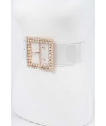 New Multi Rhinestone Buckle Clear Plus Size Belt - €21,18 EUR