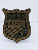 1980 USA Olympic Team Belt Buckle US Olympic Committee - $9.95