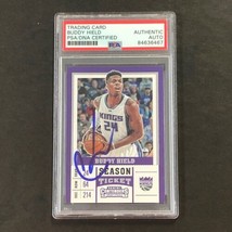 2016-17 Panini Contenders #6 Buddy Hield Signed Card AUTO PSA Slabbed RC Pelican - £56.12 GBP