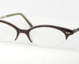 Vintage Prodesign denmark P2026 400522 Ciruela / Oliva Gafas Marco 48-16mm - $76.25