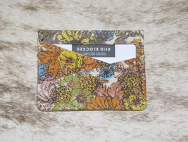 Myra Bags #8693B Floral Canvas &quot;Wildflowers&quot; 4&quot;x3&quot; ID, Card Holder~RFID Blocking - £9.92 GBP