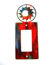 Small Sun Single Rocker Switch Cover Plate by Steel Images Made USA 52815 - $27.71