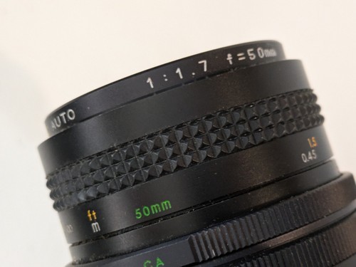 Canon A-1 SLR 35mm Manueller Fokus Kameragehäuse Schwarz Linse Teile Oder Repair Item image 10