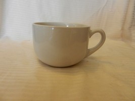 Large White Ceramic Coffee Cup or Soup Mug 3.5&quot; Tall, 5&quot; Opening - $35.00